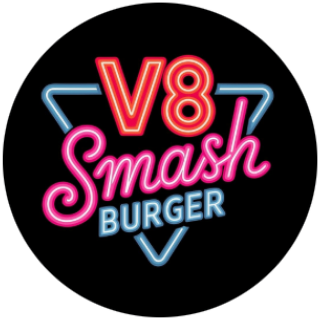 Logotipo de V8 Smash Burger